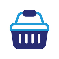 Shopping basket icon. Vector illustration