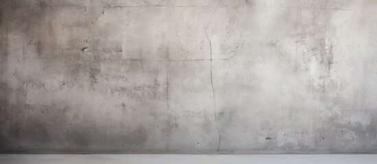 An empty room with a concrete wall and floor. The minimalist space exudes a sense of simplicity and industrial charm. The concrete surfaces provide a stark backdrop, emphasizing the bareness of the