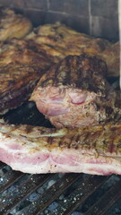 Cerdo a la parrilla, asado argentino