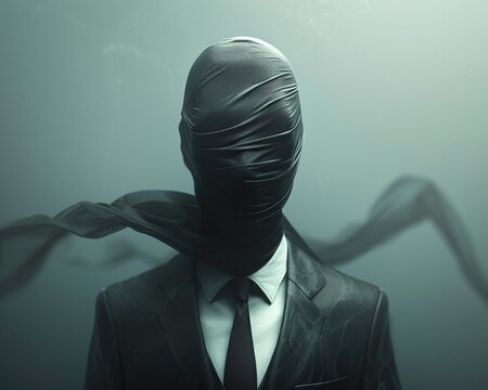 A banshee in a whisper-thin suit symbolizing the markets forewarnings