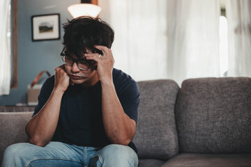 sad serious illness man.depressed emotion panic attacks alone sick people fear stressful crying.stop abusing domestic violence,help person with health anxiety,thinking bad frustrated exhausted