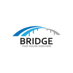 Bridge vector icon illustration design template