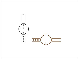 watch set  design,flat vector design for watch,