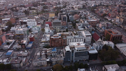 
Bogotá afternoons with its red buildings