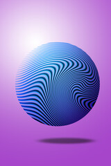 background with shadow, circle of neon glows on a dark background. Illustration of reverse wave/synthetic wave style, abstract background. Wallpaper with multicolored patterns. a graphic illus