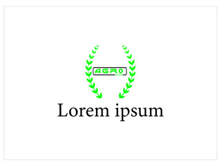 Agriculture logo design,flat logo vector for agriculture,