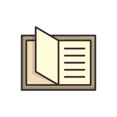 note book icon vector design template simple and clean