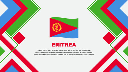 Eritrea Flag Abstract Background Design Template. Eritrea Independence Day Banner Wallpaper Vector Illustration. Eritrea Banner - Powered by Adobe