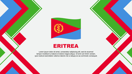 Eritrea Flag Abstract Background Design Template. Eritrea Independence Day Banner Wallpaper Vector Illustration. Eritrea Banner