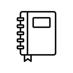 note book icon vector design template simple and clean