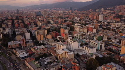 
Bogotá afternoons with its red buildings