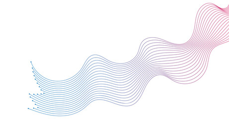 abstract wavy lines background element. Suitable for AI, tech, network, science, digital technology theme