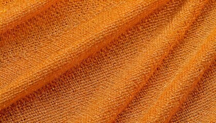 Textured Orange Fabric Close-Up