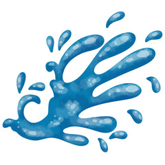 hand drawn water drop illustration