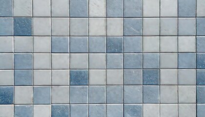 Ceramic Tile Pattern in Blue and White