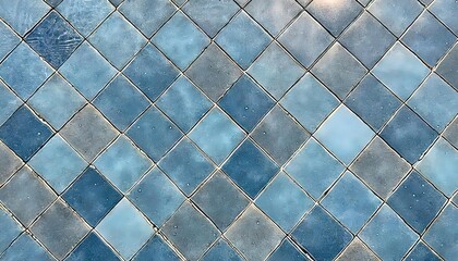 Blue Tiled Wall Texture