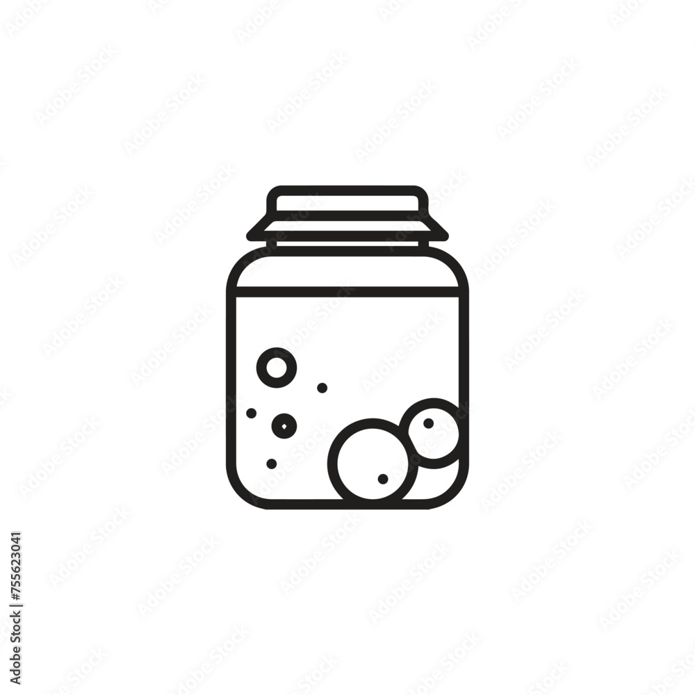 Poster juice icon vector. linear style sign for mobile concept and web design. juice symbol illustration. p