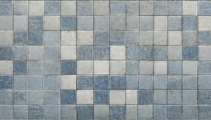 Blue and Gray Ceramic Tiles Texture