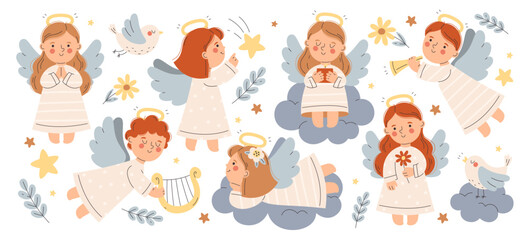 Little girl flying in the sky with book - Dibustock