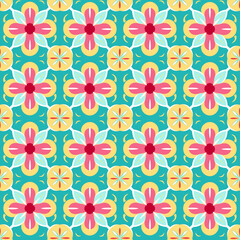 Singapore Peranakan seamless pattern, seamless tile, floral background, Peranakan culture, Nyonya motifs, Nyonya pattern