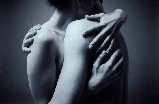 man and woman in a loving embrace, caring hug, tender, loving, caring