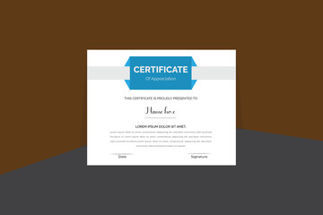 Vector certificate design template