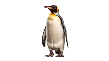 Penguin animal cut out. Isolated penguin animal on transparent background