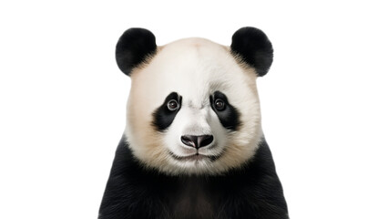 Panda animal cut out. Isolated panda animal on transparent background