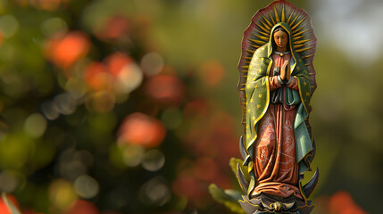 dia de nossa senhora de Guadalupe  - obrazy, fototapety, plakaty