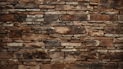 Old brick wall from a stone--