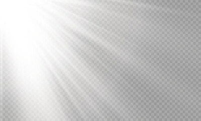 Light Vector with Sun Glare. Sun, Sunrays, and Glare in PNG Format. Gold Flare and Glare.	
