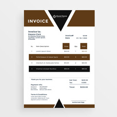 Business invoice form template. Invoicing quotes, money bills or price invoices and payment agreement design templates. Tax form, bill graphic or payment receipt page vector set