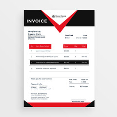 Business invoice form template. Invoicing quotes, money bills or price invoices and payment agreement design templates. Tax form, bill graphic or payment receipt page vector set