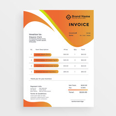 Business invoice form template. Invoicing quotes, money bills or price invoices and payment agreement design templates. Tax form, bill graphic or payment receipt page vector set