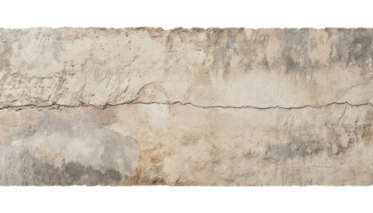 old wall isolated on transparent background cutout