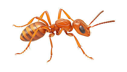 ant isolated on transparent background cutout