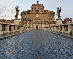 Fototapeta na wymiar Roma Castel Sant'Angelo