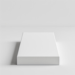 3D White Rectangle Mockup for Wall Art Display