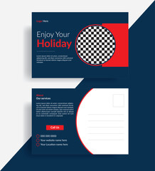 Creative and Corporate business postcard template.