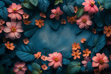 Springtime concept beautiful flowers background 