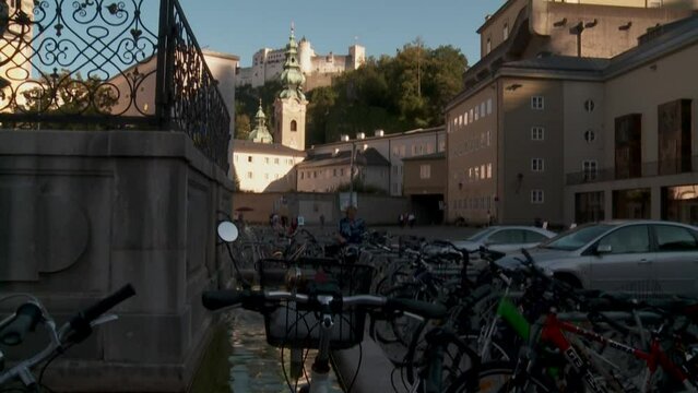 Salzburg Festival district with great Festival Hall