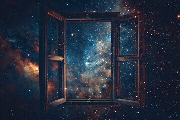 open window in space