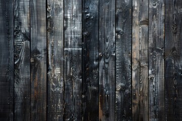 a black wood planks with cracks