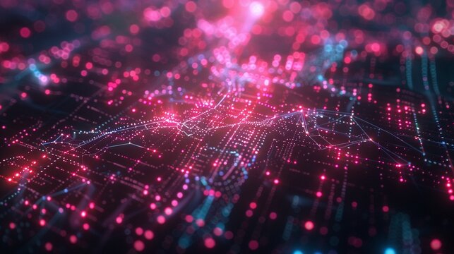 Quantum computing abstract particles entangled