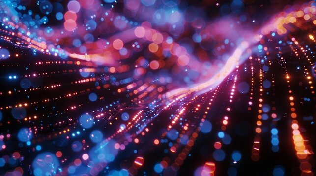 Quantum computing abstract particles entangled