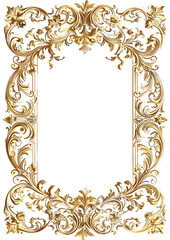 ゴールドのアンティークなフレーム