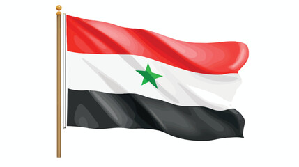 Syria flag vector illustration on a white background