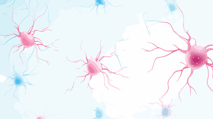 Synapses of neurons. Neural communications background