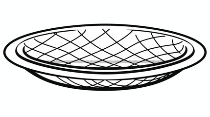 Shallow water net icon. Outline shallow water net Vector