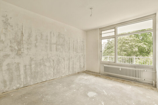 Empty Renovation Room Ready for Remodeling Work